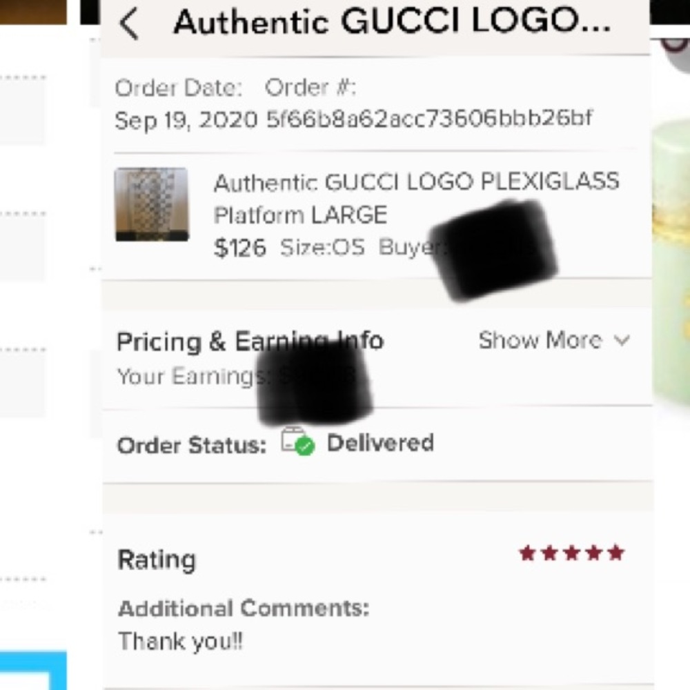 GUCCI MONOGRAM LOGO ACRYLIC Platform STAND LARGE - Picture 9 of 9
